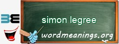 WordMeaning blackboard for simon legree
